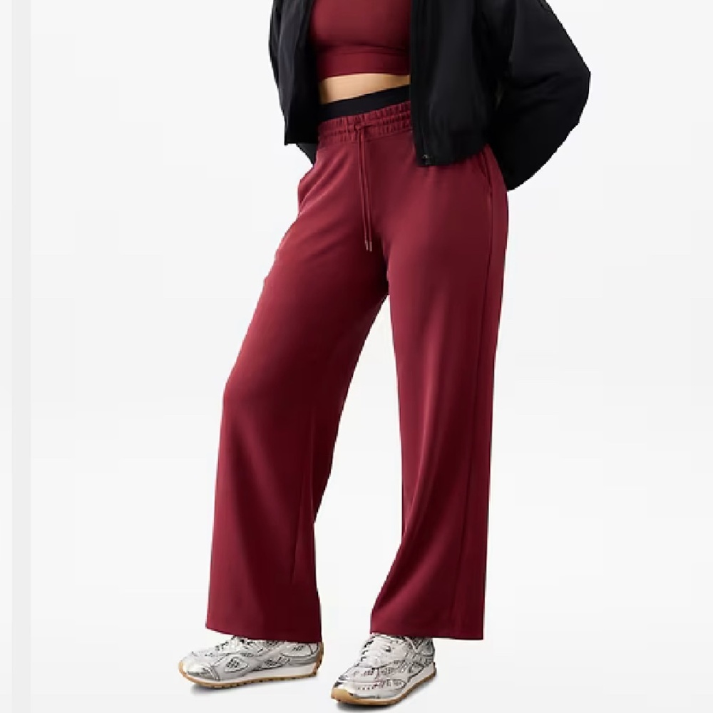 Athleta | Pant | Seasons Mid Rise Straight Pant | Color: Redwood